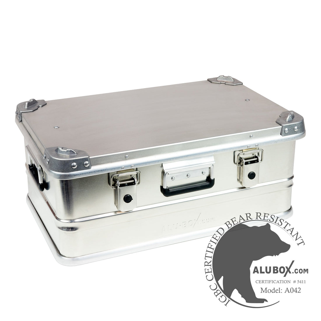 Silver Aluminum Hard Briefcase Small Tool Box Business File Case