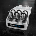 Roperoller 6 Pack with 20ft of 3mm Blue Reflective Accessory Cord and Carry Case