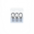 Roperoller 6 Pack with 20ft of 3mm Blue Reflective Accessory Cord and Carry Case